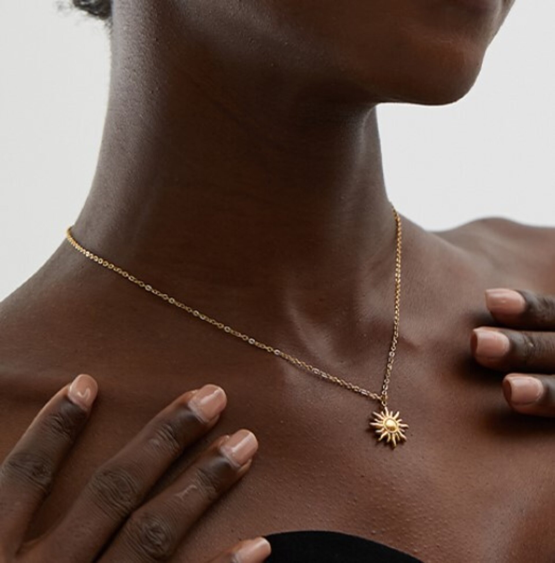 Colgante SUN acero y oro resistente al agua waterproof - 7